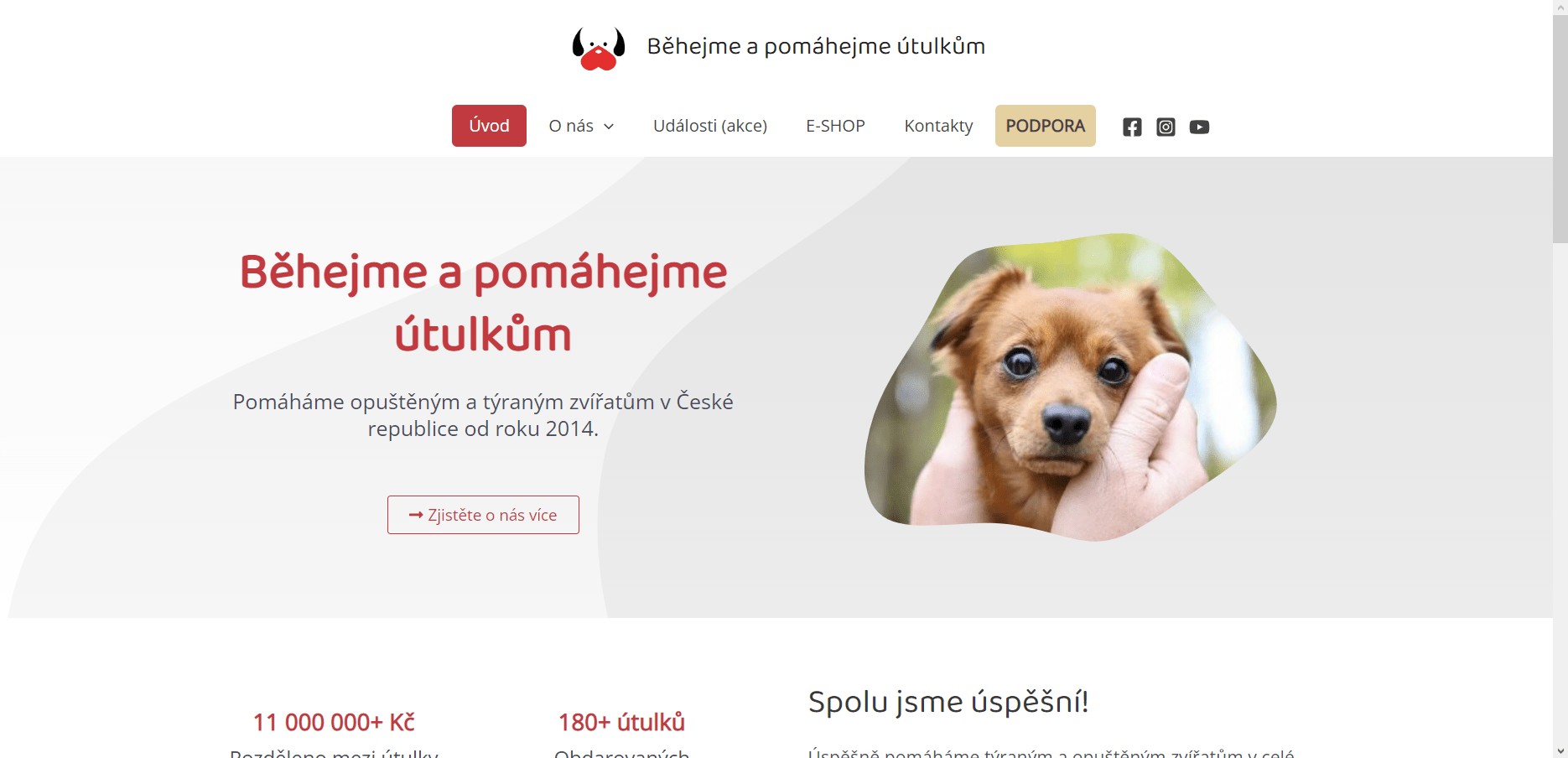 Snímek obrazovky www.behproutulky.cz