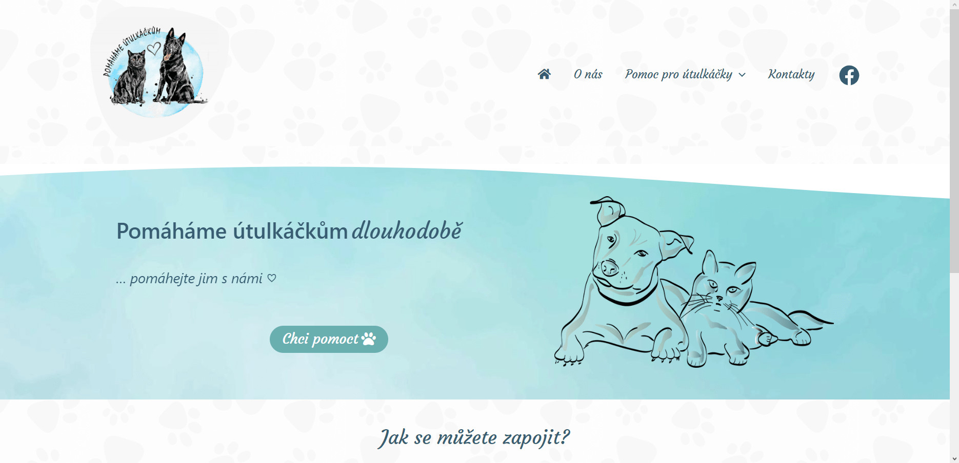 Snímek obrazovky www.pomahameutulkackum.cz